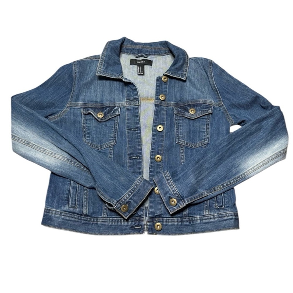 Forever 21 Medium Wash Denim Jacket